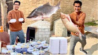 Aray wah Aaj Giant Fish bna k Distribute kr di