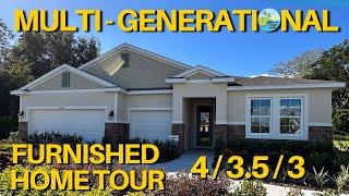 NEW MULTI-GEN HOMES FOR SALE.  Furnished New Construction Model Home Tour Ocoee Florida.