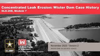 DLS208 M07 Wister Dam Case History (Concentrated Leak Erosion)