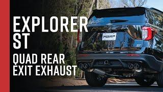 FORD EXPLORER ST // MBRP 2.5" Cat-Back, Quad Rear Exit Exhaust Overview