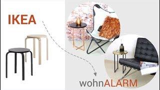 IKEA HACK: Wunderschöne Beistelltische aus Hocker 'Frosta'