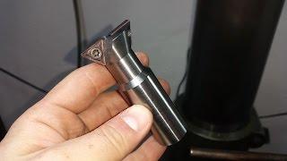 Homemade Dovetail Milling Cutter with 2 carbide inserts