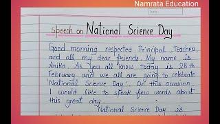 Speech on National Science Day in English / Science Day speech / National Science Day speech