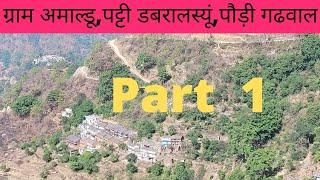 village amaldu part 1 अमाल्डू dabralsyun,dwarikhal pauri garhwal