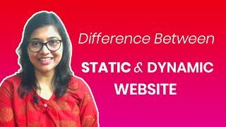 Difference between static and dynamic website - by YouAndImpact