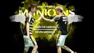 Best Doubles Badminton Pair on Earth | Best of Kevin Sanjaya & Marcus Gideon 2018 | Rallies & Skills