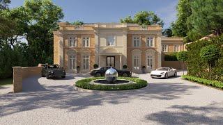 15,000 sq ft St Georges Hill Mega Mansion design and build by 1.61 London - Under Construction