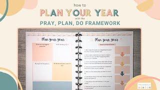 3 Simple Steps to Plan your Year: Pray, Plan, Do #faithplanner #plannergirls #planner #proverbs31