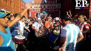 Rusia 2018: el show de los hinchas argentinos en Moscú