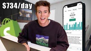 How I Made $734 In One Day From Dropshipping At 18