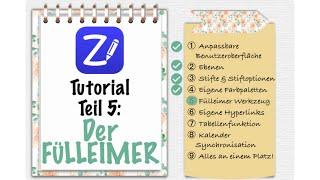 ZoomNotes Tutorial Teil 5: Der Fülleimer – FREEBIE INKLUSIVE!