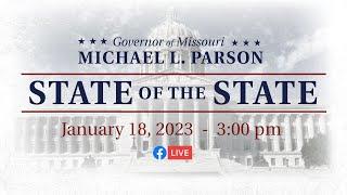 2023 State of the State Address, January 18, 3:00 p.m.