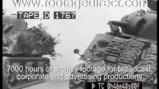 Footagedirect - Sherman Tank clips WWII