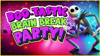 Halloween Brain Break Party  Boo-tastic Bash  Freeze Dance & Run  Floor is Lava  Just Dance