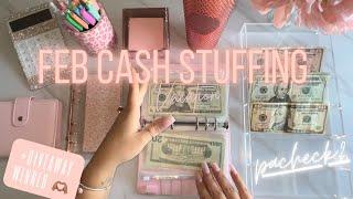 Feb 2023| Cash Envelope Stuffing my sinking funds| $710| Feb Paycheck #2 #cashenvelopestuffing
