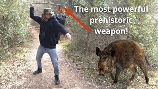 Make a mysterious prehistoric shotgun that can kill a bear! Survival technique. Hunting technique.