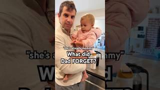 When dad dresses the BABY #funnydad #winterbaby #fatherhood #dadandbaby