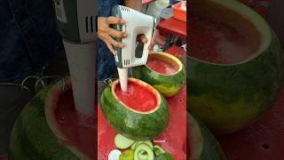 Sugar-Free Watermelon Juice That's Super Popular in Malacca!!! - Malaysian street food