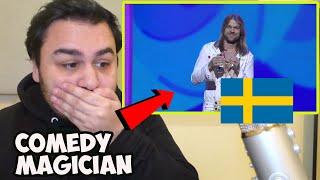 British Reaction To Carl-Einar Häckner - Comedy Magician From Sweden