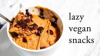 純素懶人簡易點心食譜，8 樣食材內搞定！Lazy Vegan Snack Ideas (easy + healthy)