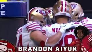 49ers Brandon Aiyuk scores his 2nd touchdown of the day against Falcons