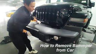 How to Remove the Plastic Front Bumper From a 2018 Jeep Wrangler JL