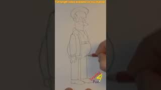 Drawing Apu from Simpsons #shorts