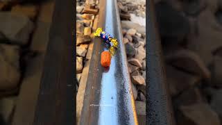 Train vs Chocolate Candy#railtrack #railwayline #railaddictrik #railwaytrack #railwayroute #candy