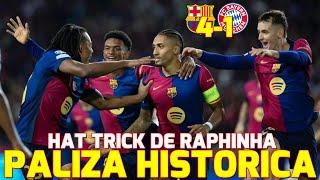  PALIZA HISTORICA DEL BARÇA AL BAYERN  HAT-TRICK DE RAPHINHA -  BARÇA 4-1 BAYERN