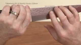 Takamura VG 10 Nashiji Gyuto 210mm Quick Look