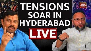 Hyderabad News LIVE | Communal Tension In Hyderabad Over T Raja's Prophet Comment | T Raja News