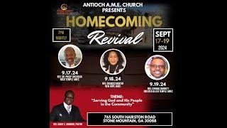 Homecoming Revival 2024 :   Guest Speaker  Rev. Frances Hunter