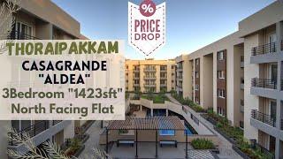 #THORAIPAKKAM #3Bedroom “1423sft” #Furnished #FlatForSale #NorthFacing UDS “628sft” #GatedCommunity