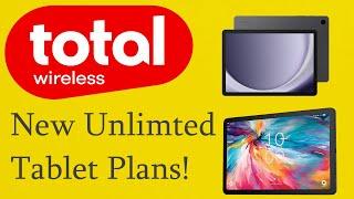 Total Wireless New Tablet Plans!