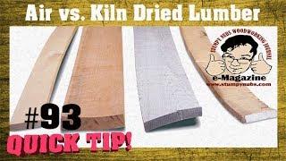 The important difference between air-dried and kiln-dried lumber