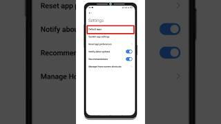 How to reset default apps | Default Apps ko kaise reset kare | Manage App Setting #shorts