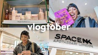 autumn diaries | last minute holiday pick-ups, diy trainers + catching flights | vlogtober 9-10