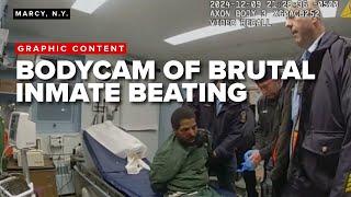 RAW: Body-worn camera video shows inmate beaten at New York state prison prior to death