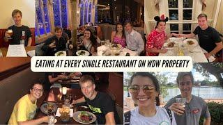 Eating at EVERY Single Restaurant on Walt Disney World Property | Meghan and Andrew