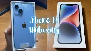 iPhone 14 (Blue) 128 GB Unboxing & Set Up  