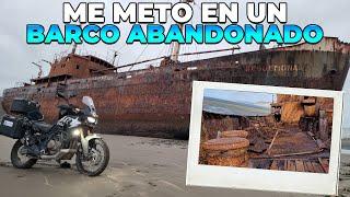 ME METO EN UN BARCO ABANDONADO en CABO SAN PABLO / AMERICA EN MOTO / @Seba.adventure / Cap 7