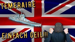 World of Warships Legends - TEMERAIRE - Tier 8 - Einfach geil!!! [deutsch/ gameplay]