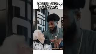 Granny wants to grapple with Aljamain Sterling #lol #memes #funny #ufc #mma #shorts