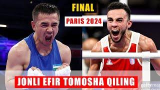 FINAL PARIS 2024 HASANBOY DUSMATOV VS BILAL BENNAMA