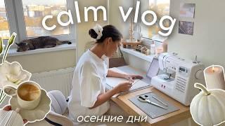 AUTUMN HOME VLOG: I update the interior, sew a bag, cook, buy clothes (calm vlog)