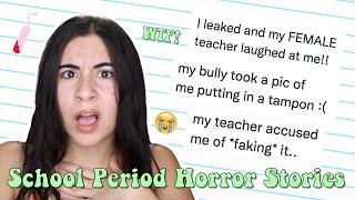 Period Horror Stories AT SCHOOL 13 (uh oh!!) | Just Sharon