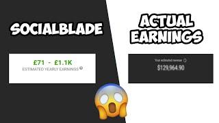 SocialBlade vs My Actual Youtube Earnings 2022 - Is SocialBlade Accurate?