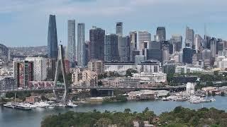 Mavic 3 Pro drone first test Jubilee Park Glebe Sydney Australia City CBD Harbour Bridge Tower 4K HD