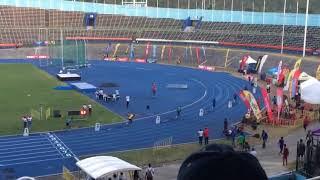 Camperdown Classic 2018. Jermaine Gayle of Akan & Anthony Carpenter if Calabar 46.45pb 400m open