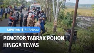 Seorang Pedagang Mi Ayam Tewas Usai Menabrak Pohon | Liputan 6 Surabaya